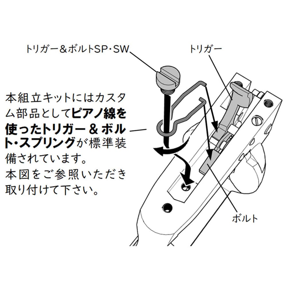 HWS 発火式モデルガン FDC Basic 組立キット HW 樹脂グリップ
