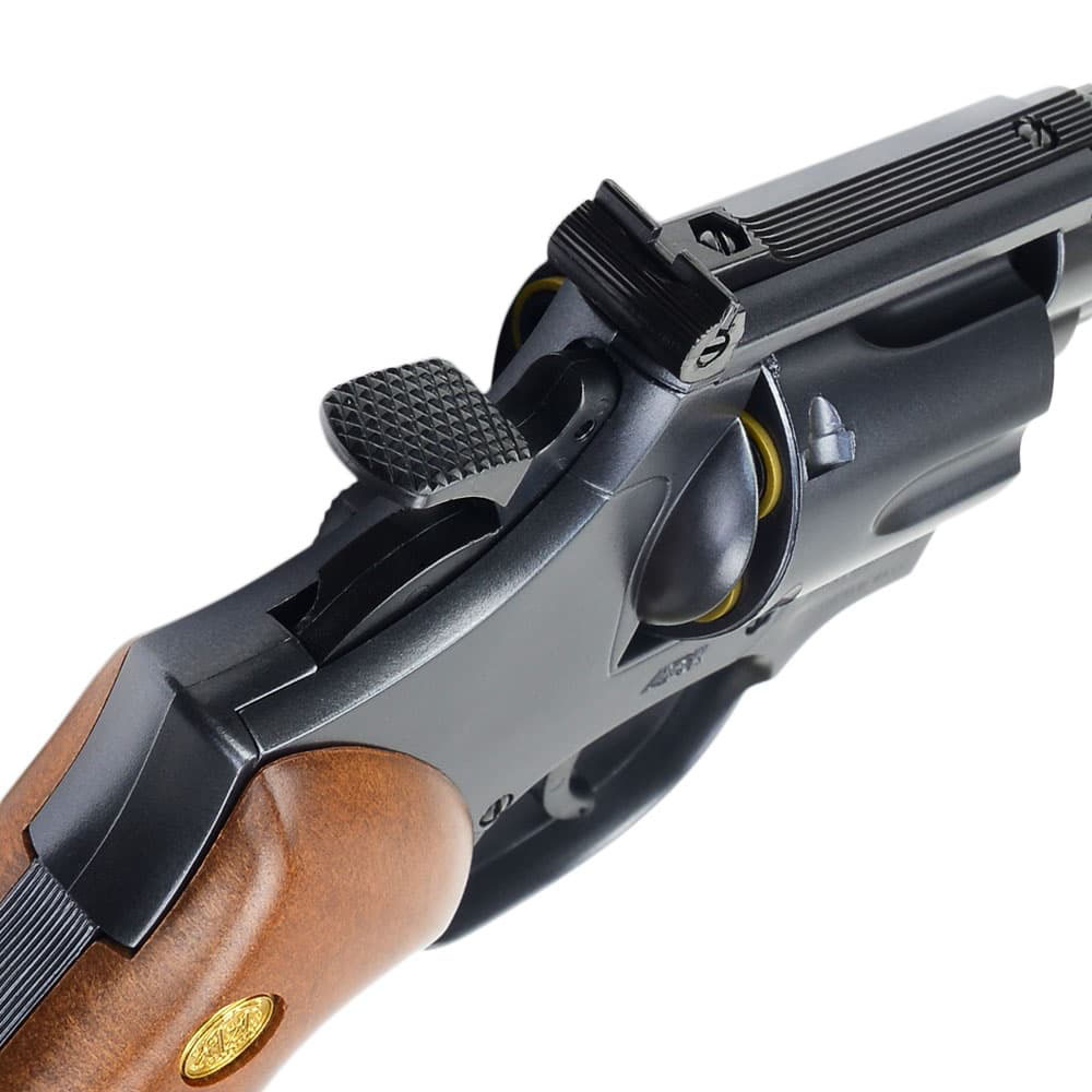 CROWN MODEL エアコッキングガン S&W M19 ウッドタイプグリップ 4