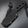 Makkari knives スケルトンナイフ 間狩純平作 ラプトルタントー 黒ブレード 樹脂製シース付き