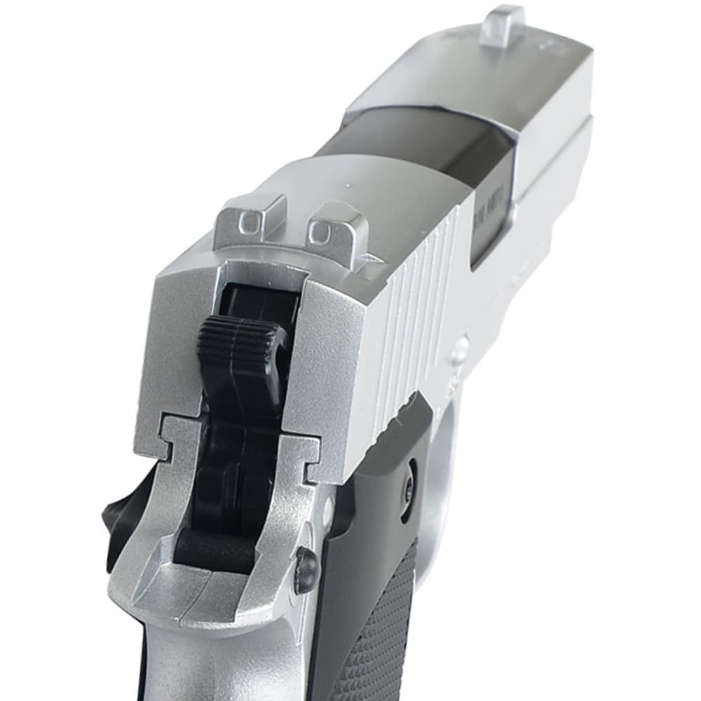 CROWN MODEL エアコッキングガン P238 シルバー マイクロコンパクト 10