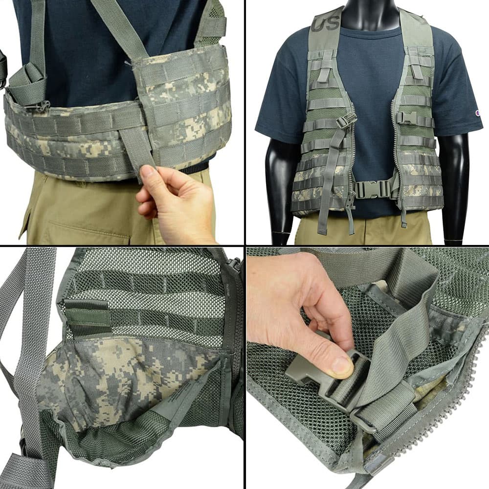 米軍放出品 タクティカルベスト MOLLE II Fighting Load Carrier ACU