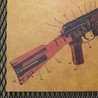 ミリタリーポスター USSR AKM カラシニコフ突撃銃 仕様図 B3サイズ