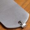 チタン製 ドッグタグ 厚さ2mm チェーン付 ツヤ無し