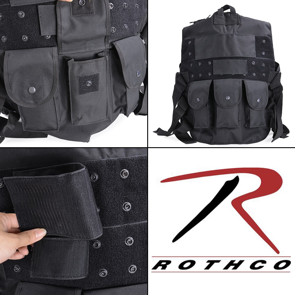 Rothco ミリタリーベスト ライド ブラック | ミリタリーショップ