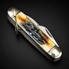 Rough Ryder アーミーナイフ Kamp King クラシック シナモン Bone Stag 5機能 RR2424