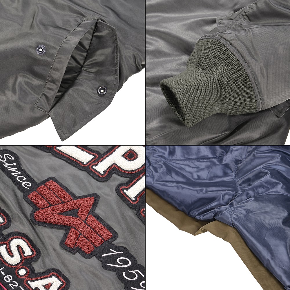 ALPHA アルファ MA-1フライトジャケット第5空軍ワッペン size XL 新品