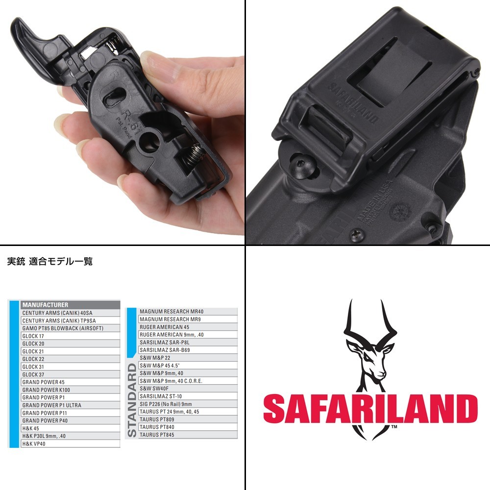 ミリタリーショップ レプマート / Safariland ホルスター 579 GLS スタンダード Glock17、HK45他