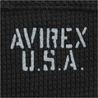 AVIREX Tシャツ 長袖 デイリー Vネック ワッフル