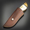 Rite EDGE スキナーナイフ Wild Stag 鹿骨ハンドル レザーシース付き DM1249