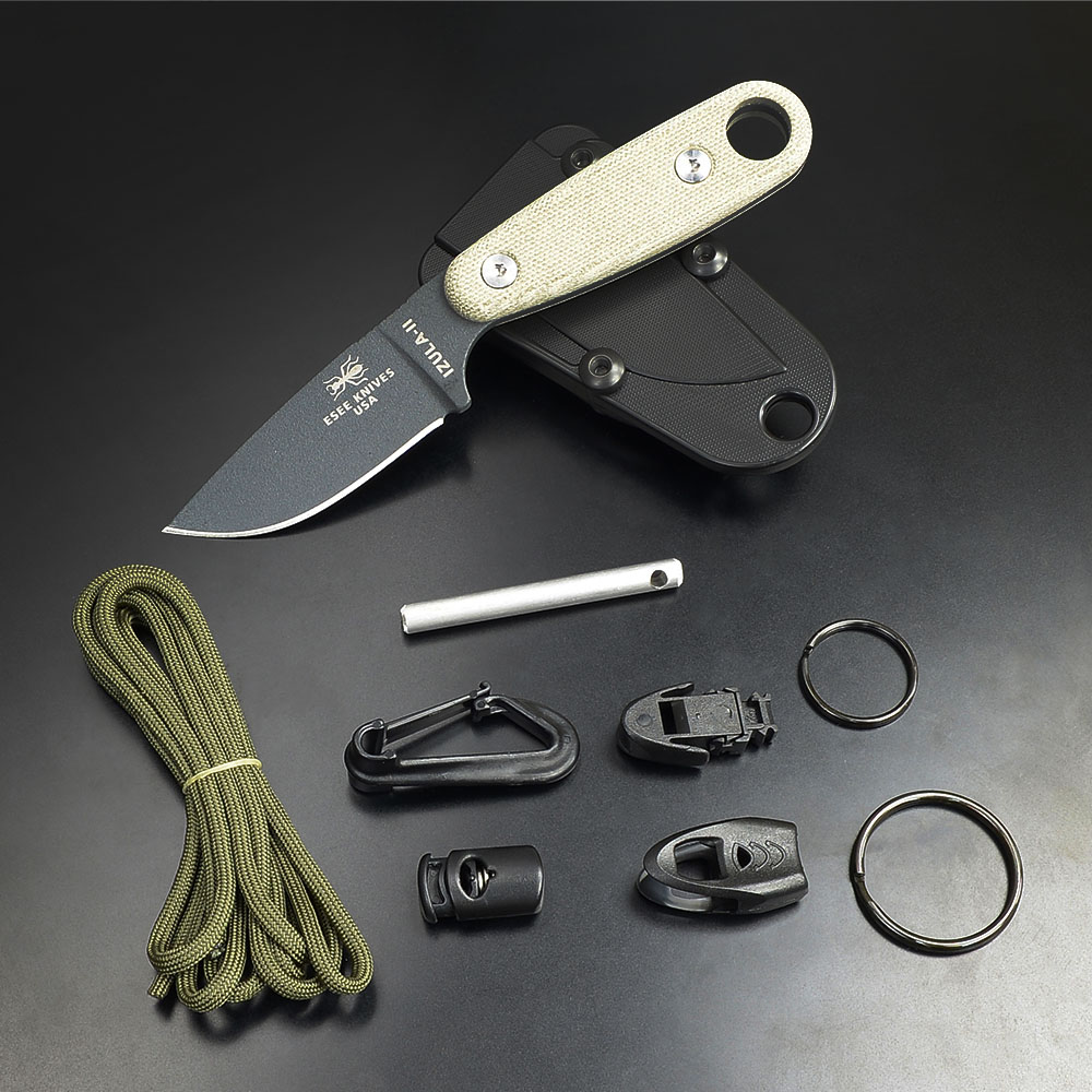 ESEE アウトドアナイフ Izula II Tactical グレー サバイバルキット付