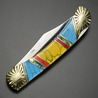 Frost Cutlery 折りたたみナイフ ロックバック式 ターコイズ 549BARY