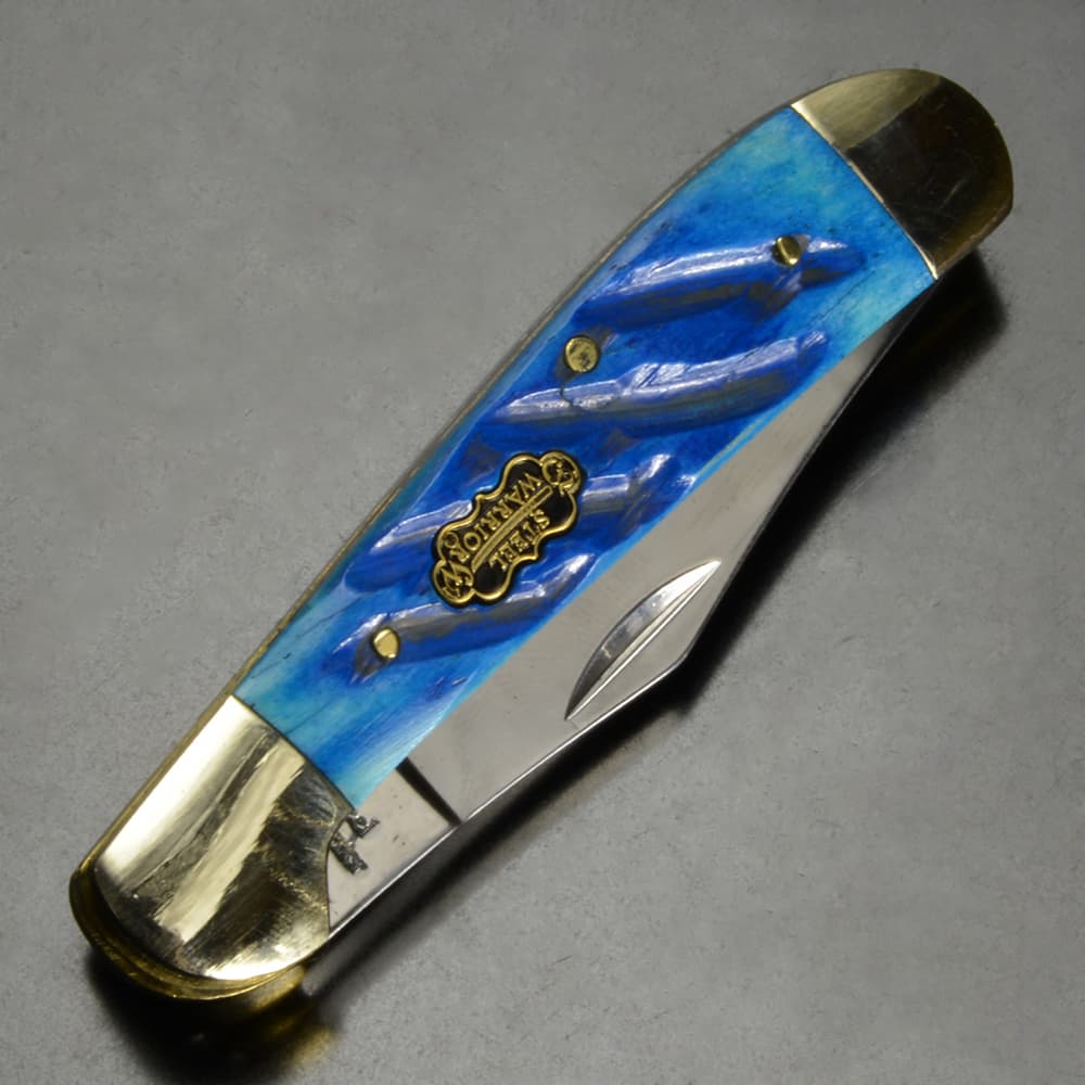 Frost Cutlery 折りたたみナイフ Steel Warrior ブルーピックボーン