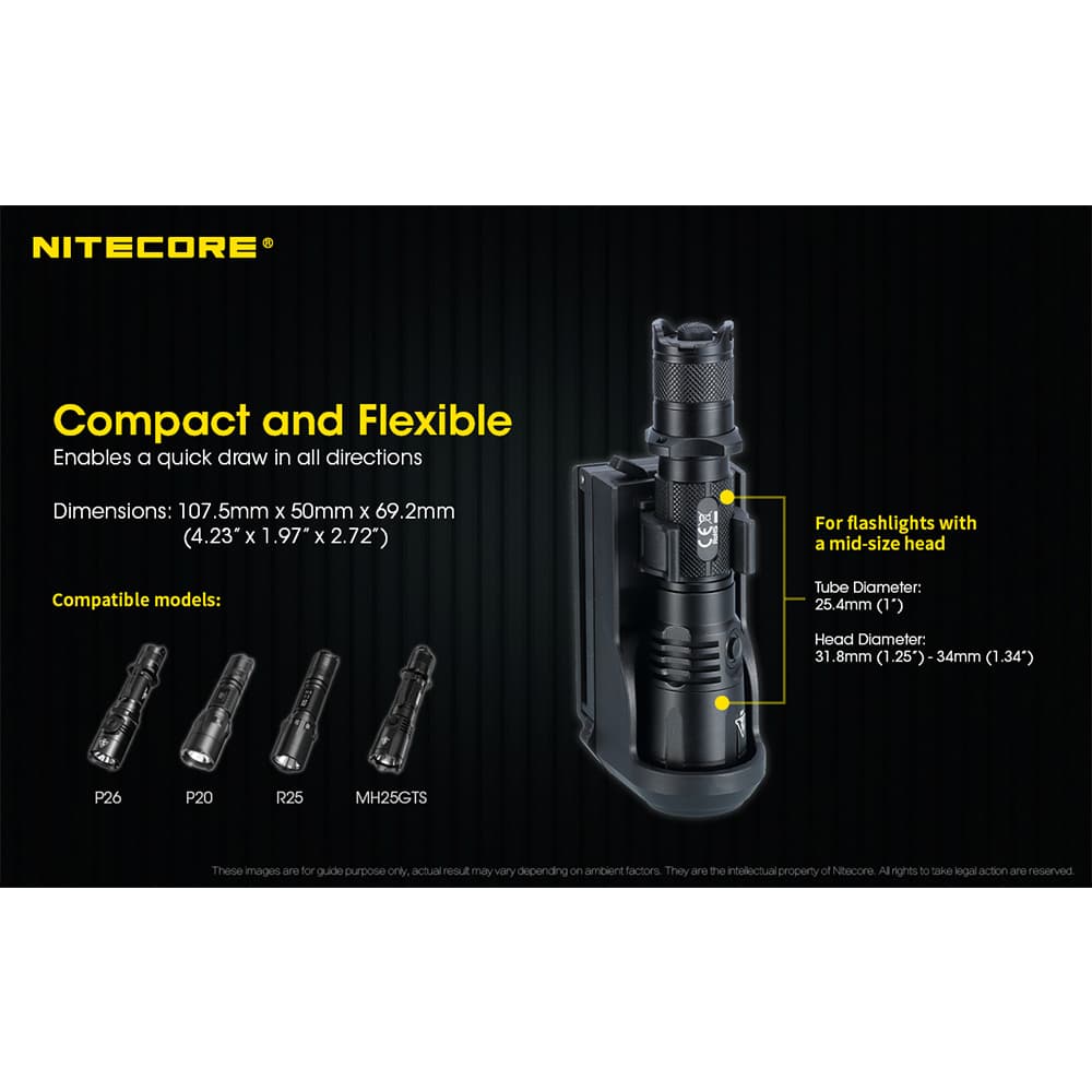 NITECORE ライトホルスター NTH25 タクティカル Light Holster