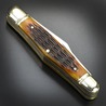 Rough Ryder 折りたたみナイフ 3Blade アンバーボーンハンドル RR106