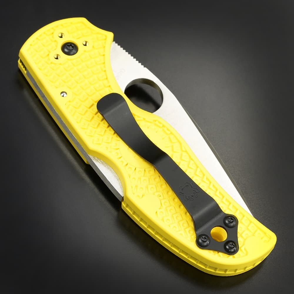 Spyderco 折りたたみナイフ Native 5 Salt 直刃 CPM マグナカット鋼