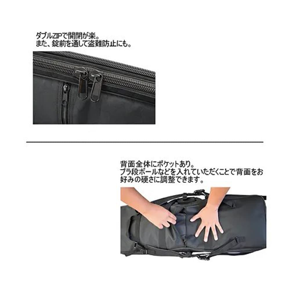 GENESIS ガンケース NEWライフルケース 2丁用 ブラック ナイロン製