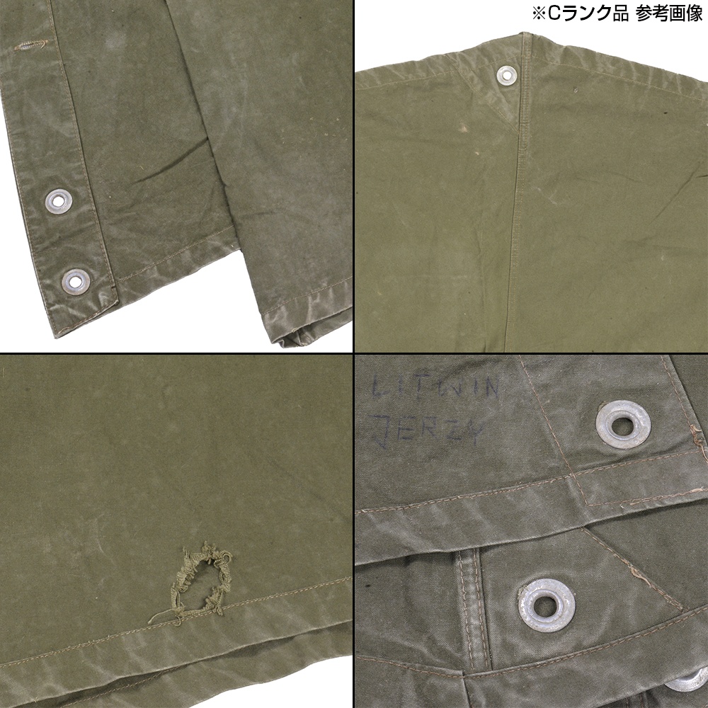 ポーランド軍放出品 テントシート 軍幕 オリーブドラブ デッドストック