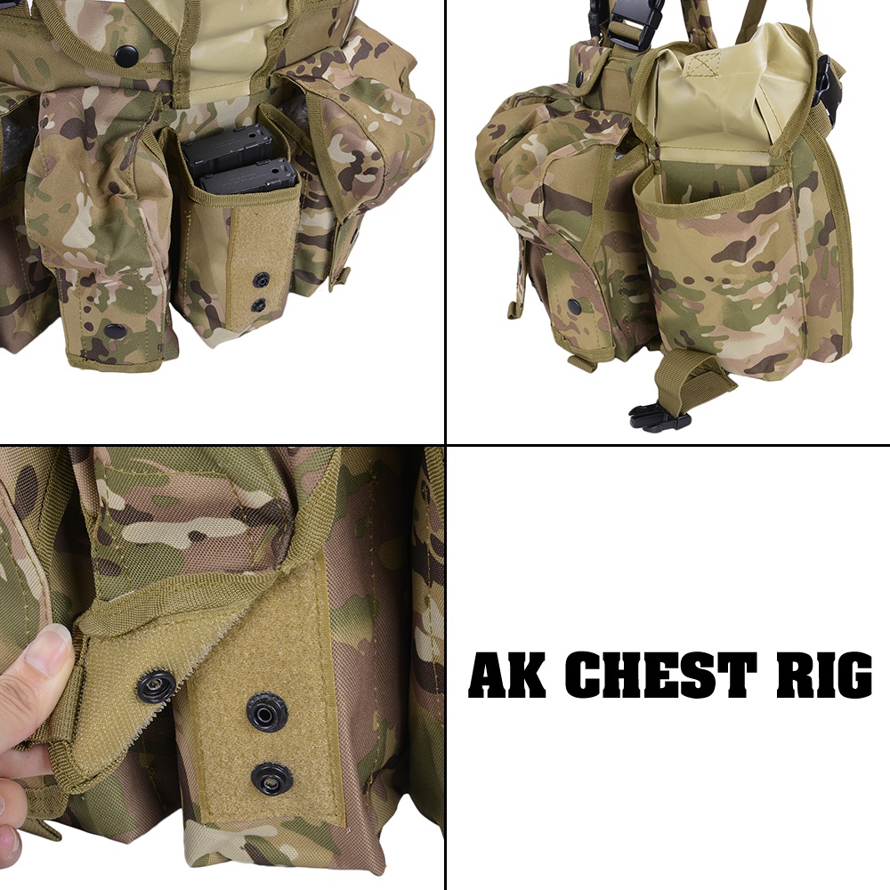 AKチェストリグ AK47・M4マガジン8本 迷彩 | ミリタリーショップ