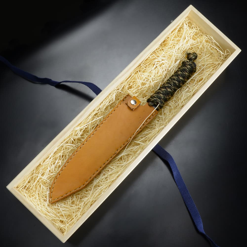 興梠房興日本刀鍛錬場 カスタムナイフ 玉鋼製ブレード 折り返し鍛錬7回