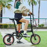 【直送 代引き不可】 OTOMO 折りたたみ自転車 CANOVER CA-M1 ブラック 61903