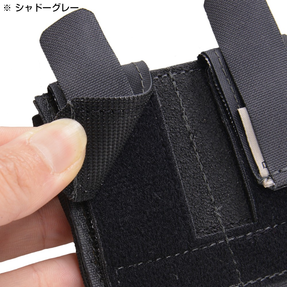DIRECT ACTION ピストルマガジンポーチ ブラック DIRECT ACTION ピストルマガジンポーチ Low Profile 9mm拳銃 ベルクロ