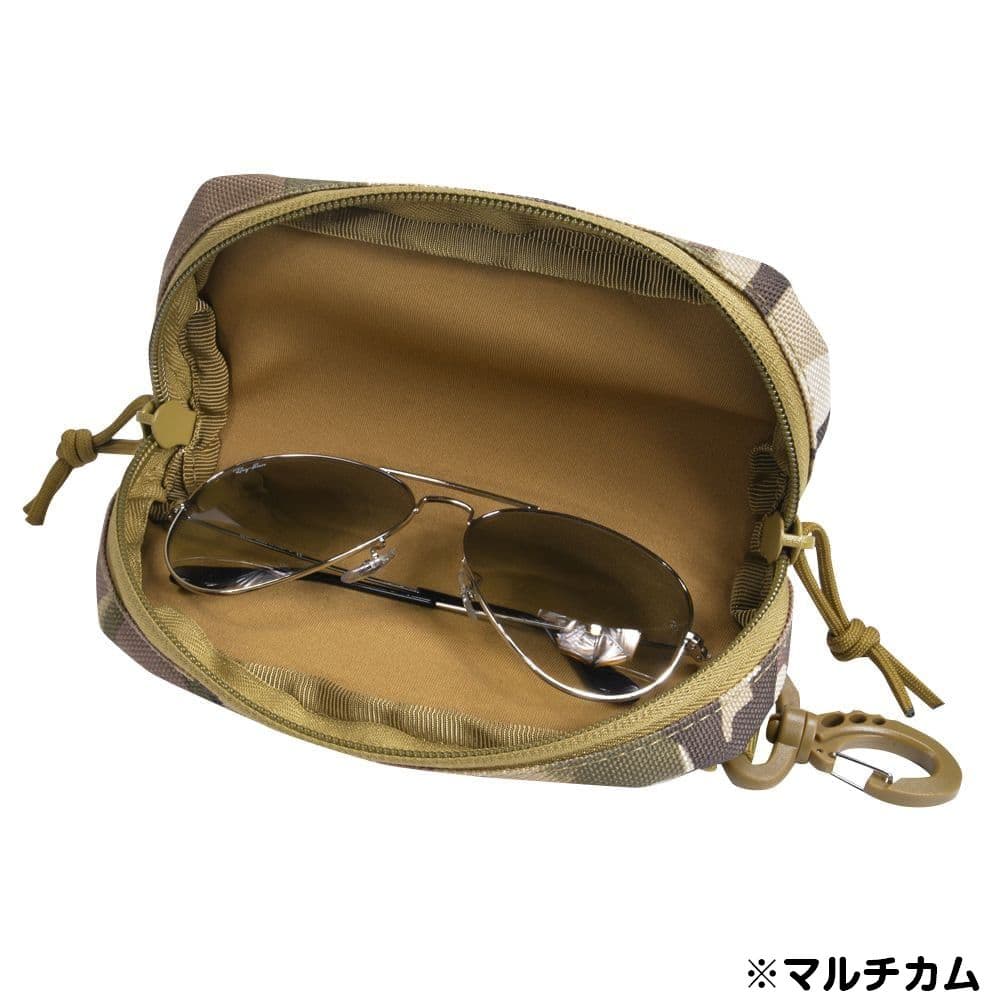 サングラスケース MOLLE対応 ナイロン生地 セミハード | ミリタリー