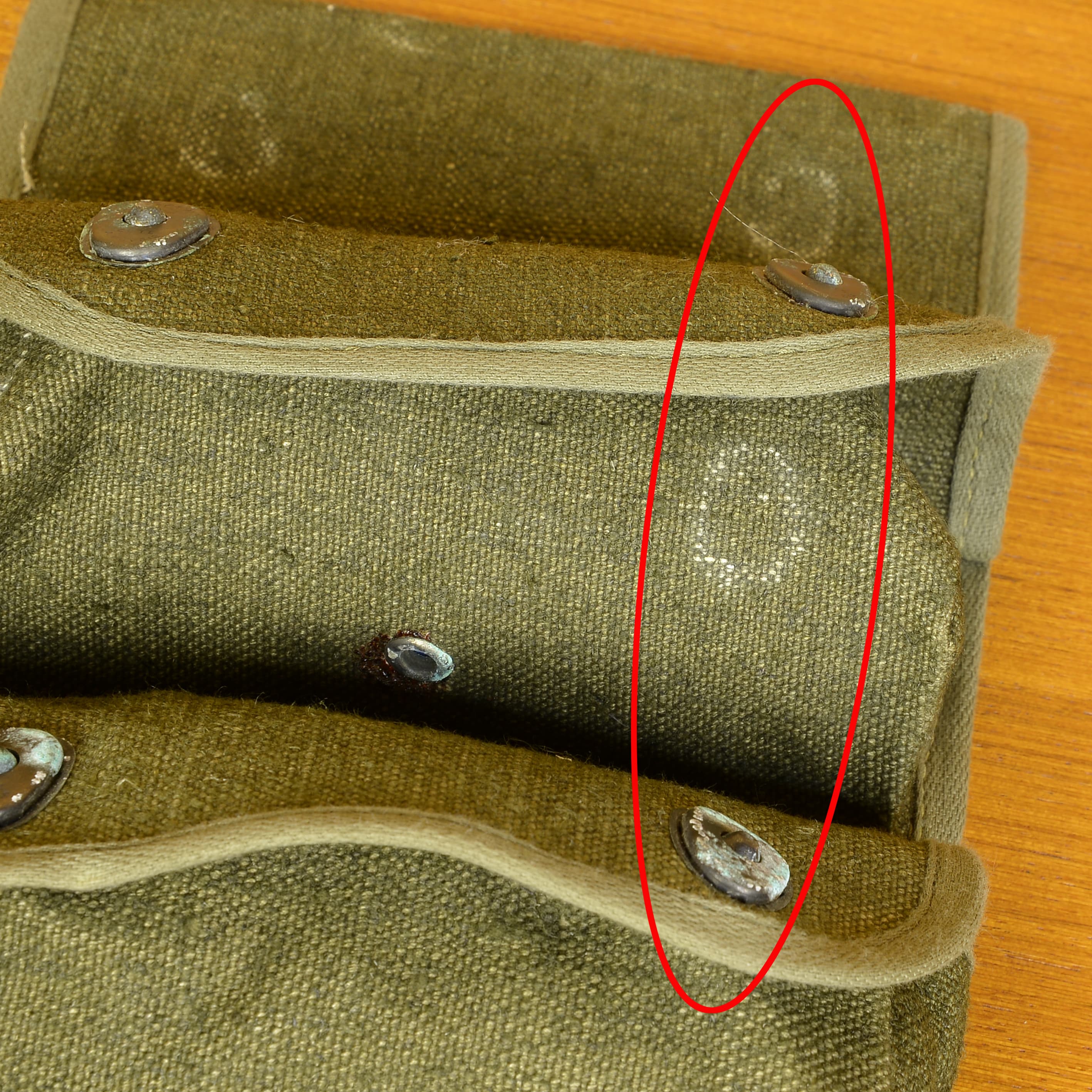 フランス軍放出品 グレネードポーチ 3段 帆布 | ミリタリーショップ