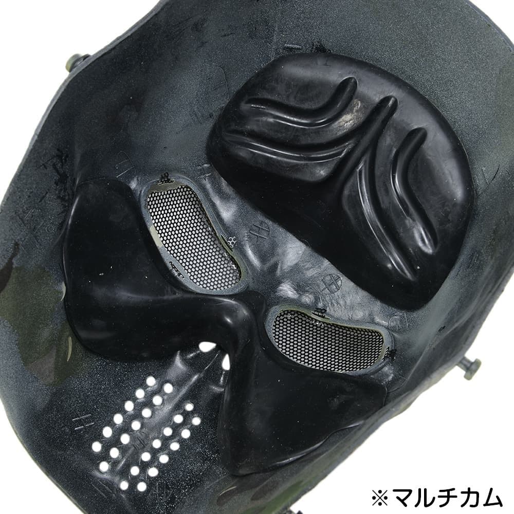 フルフェイスガード メッシュゴーグル スカルフェイス ラバー