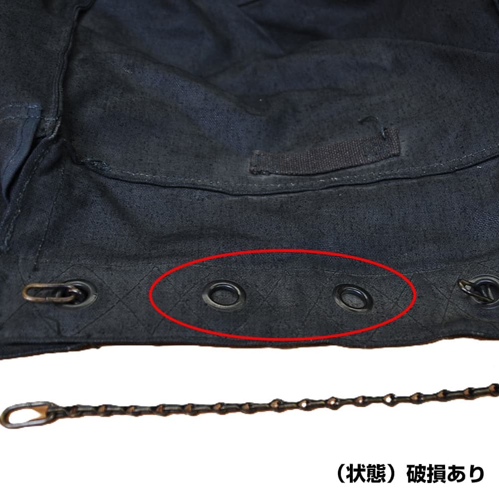 イタリア軍放出品 バックパック 帆布製 チェーン式 ブラック