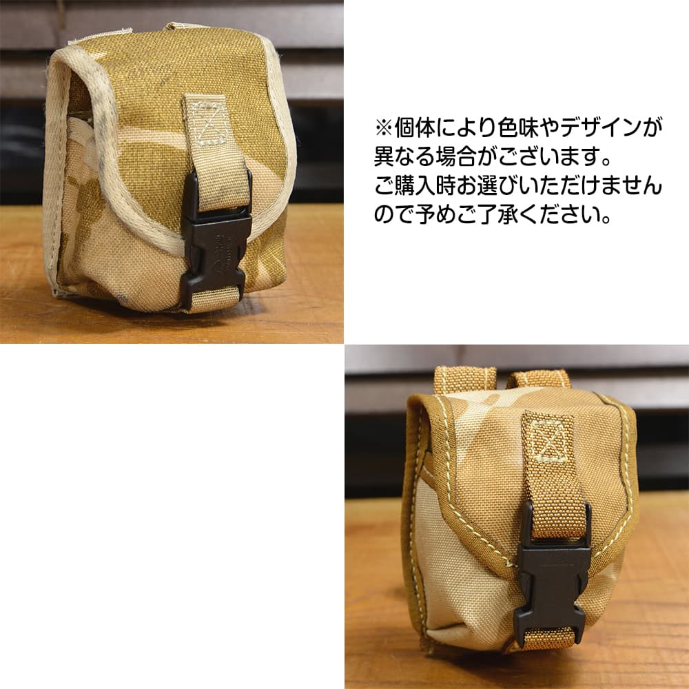 イギリス軍放出品 A.P.グレネードポーチ デザートDPM迷彩 | ミリタリー