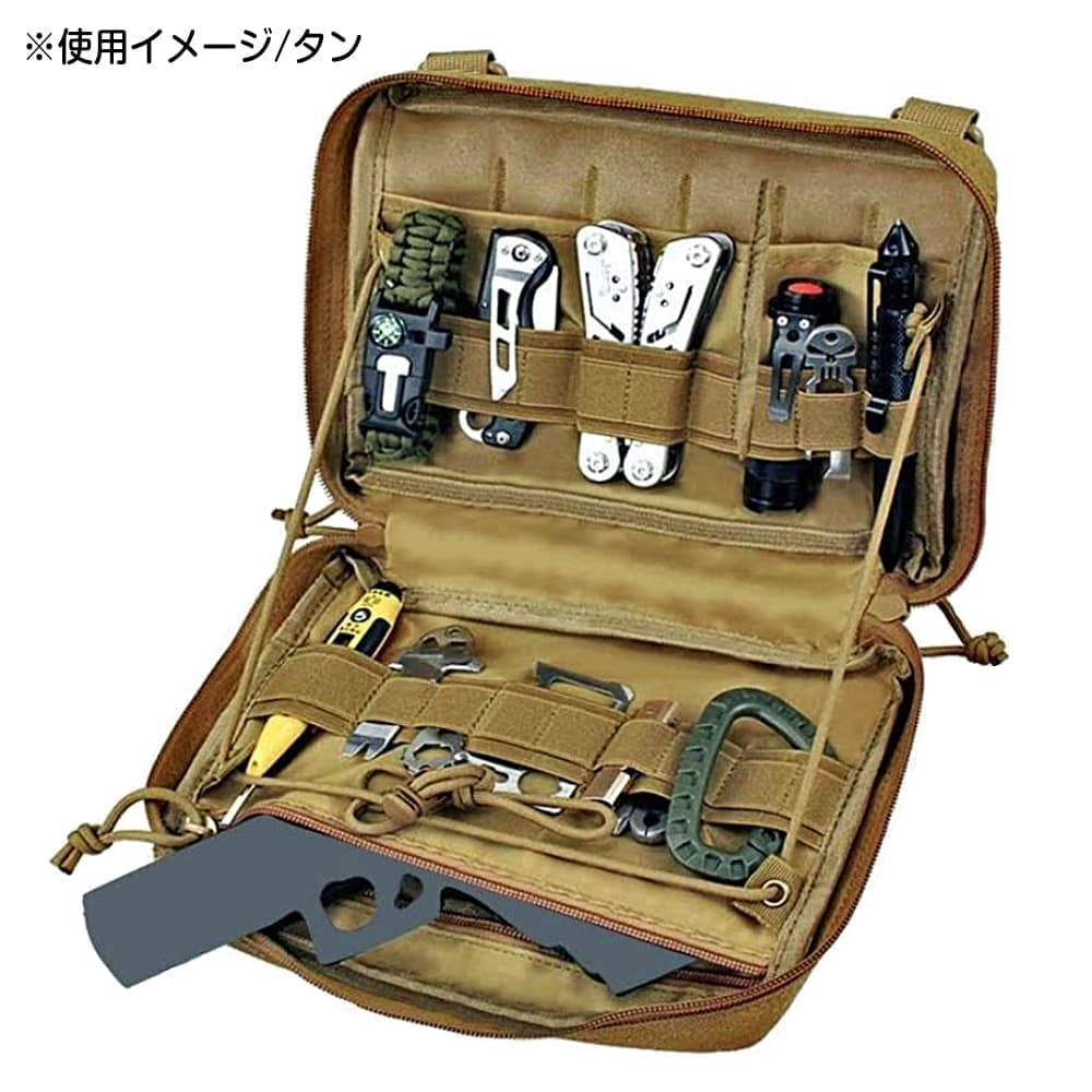 アドミンポーチ MOLLE対応 EDC 多機能収納 ユーティリティ