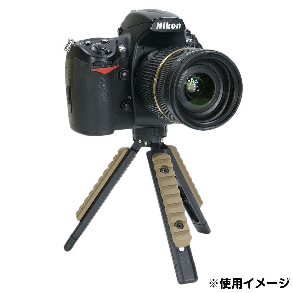 ミリタリーショップ レプマート / タクティカル三脚 ピカティニーレール付き 耐荷重5kg