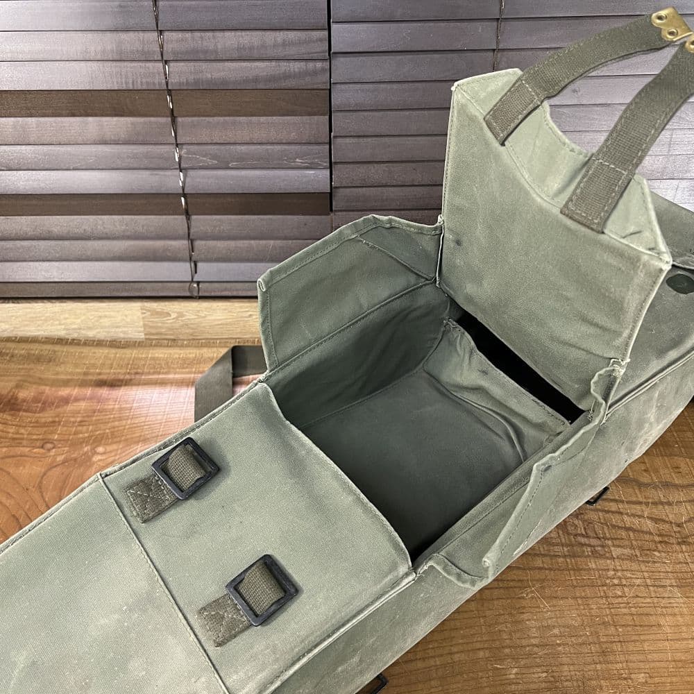 イギリス軍放出品 三脚ケース L7 GPMG用 ドラムバッグ OD | ミリタリー