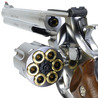 Marushin ガスガン M629 Classic シルバーABS ハーフチェッカー木製グリップ 8インチ 012529