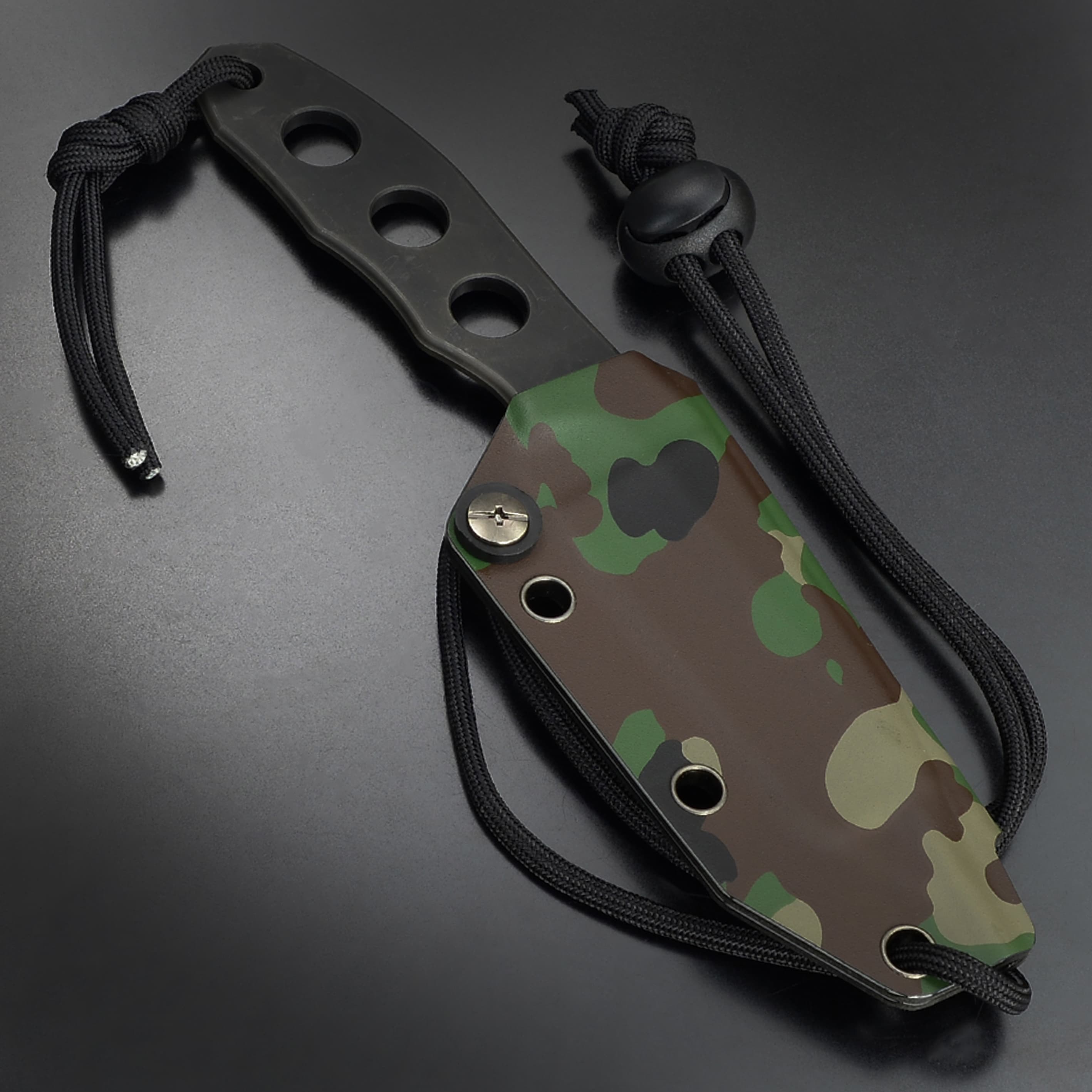 Makkari knives スケルトンナイフ 間狩純平作 ラプトルタントー 黒