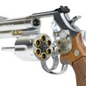 マルシン ガスガン S&W M686 シルバーABS ハーフチェッカー木製グリップ