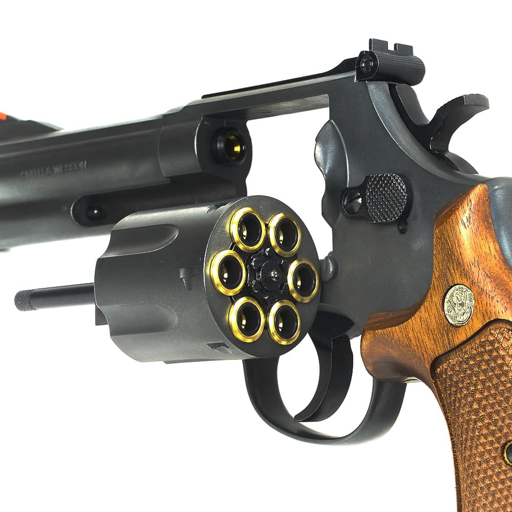 マルシン ガスガン S&W M586 エクセレントHW ハーフチェッカー木製