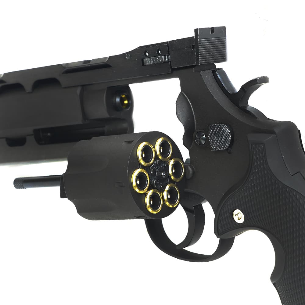 マルシン S&W M586 ブラックHW 6mm ガスリボルバー 箱付 マルシン ガスガン S&W M586 Power Custom ブラックHW DAVISラバー調