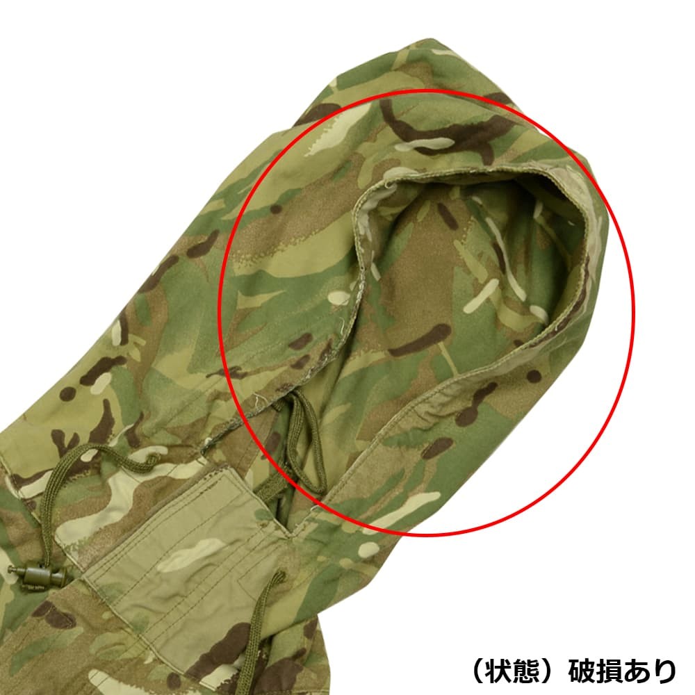 イギリス軍放出品 マウンテンパーカー 裏地メッシュなし 国旗パッチ
