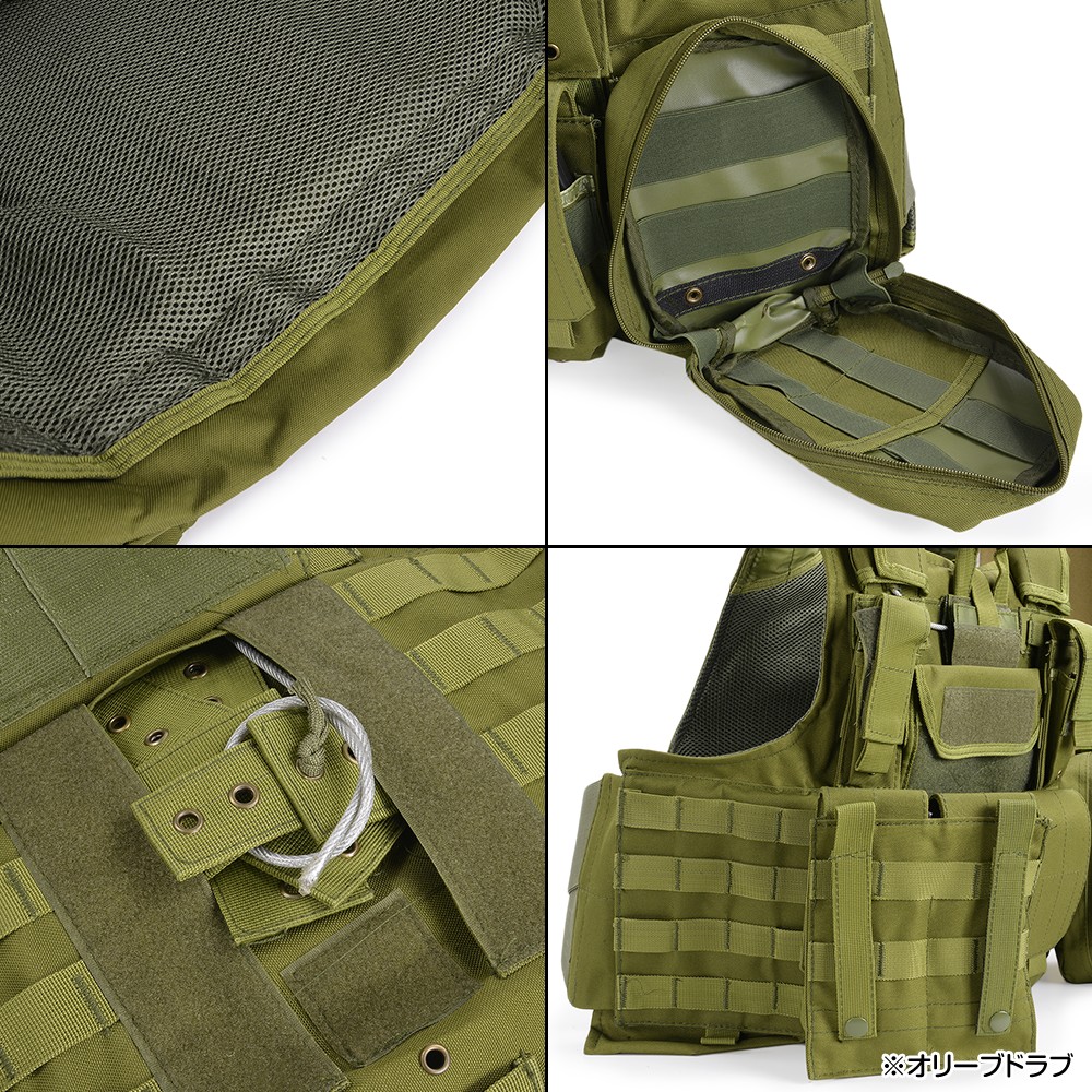[実物]flyyeプレートキャリア マグポーチ付き　タンカラー Amazon | Flyye MOLLE Style PC Plate Carrier with Pouch Set OD