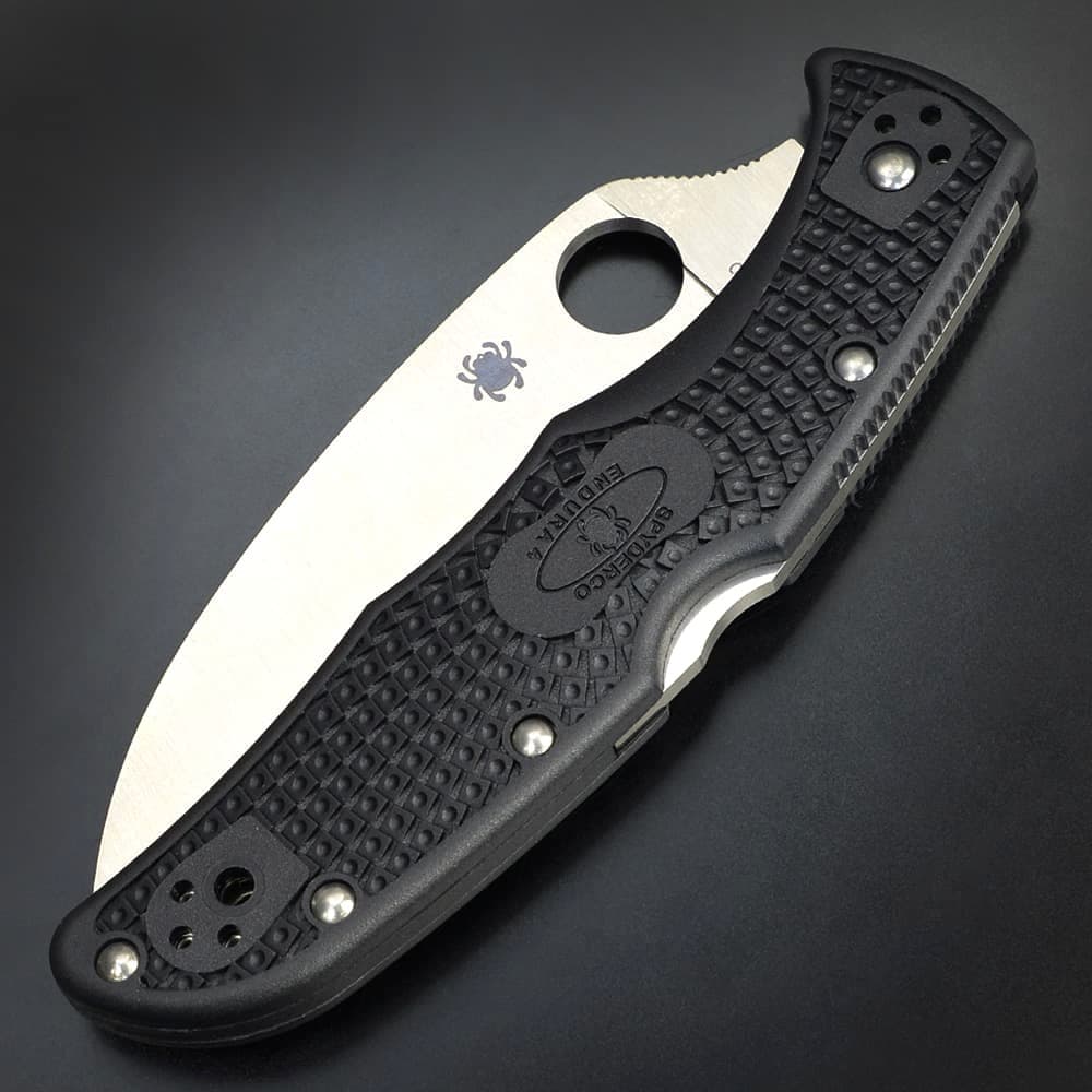 Spyderco 折りたたみナイフ Endura 4 ワーンクリフ VG-10鋼 C10FPWCBK 