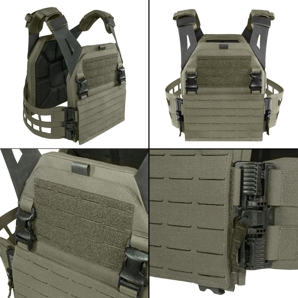 ウォーリアーアサルトシステム プレートキャリア ブラック レーザーカット Warrior Assault Systems プレートキャリア LPC V1 レーザーカット W