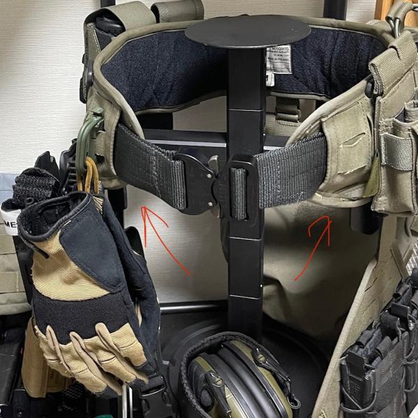 WOSPORT タクティカルギアスタンド 装備品観賞 プレートキャリア