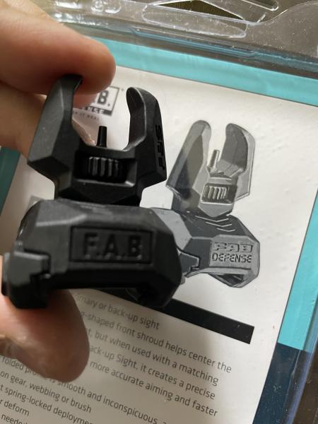 FAB Defense フロントバックアップサイト FBS | ミリタリーショップ