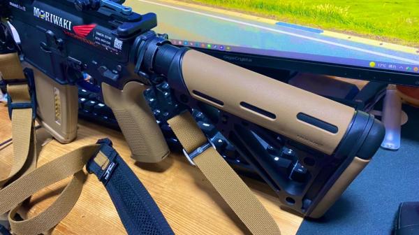 買取 東京 HOGUE バットストック M4/AR-15用 ラバーコーティング仕様 MIL-SPEC [ フラットダークアース ] ホーグ トイガン  - ENTEIDRICOCAMPANO